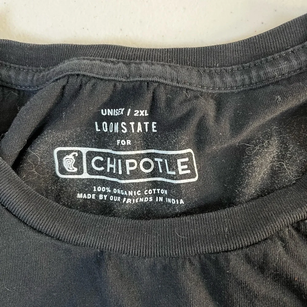 Loomstate Black Short Sleeve Tee Chipotle “as real as it gets” unisex 2X - Picture 4 of 9